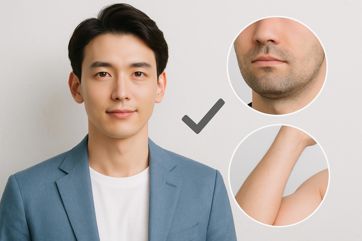 おすすめの部位は、女性からよく見られるヒゲと腕